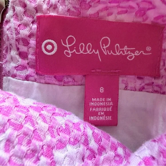 Lilly Pulitzer for Target Shift Dress 8 | Pink Jacquard - Picture 6 of 7